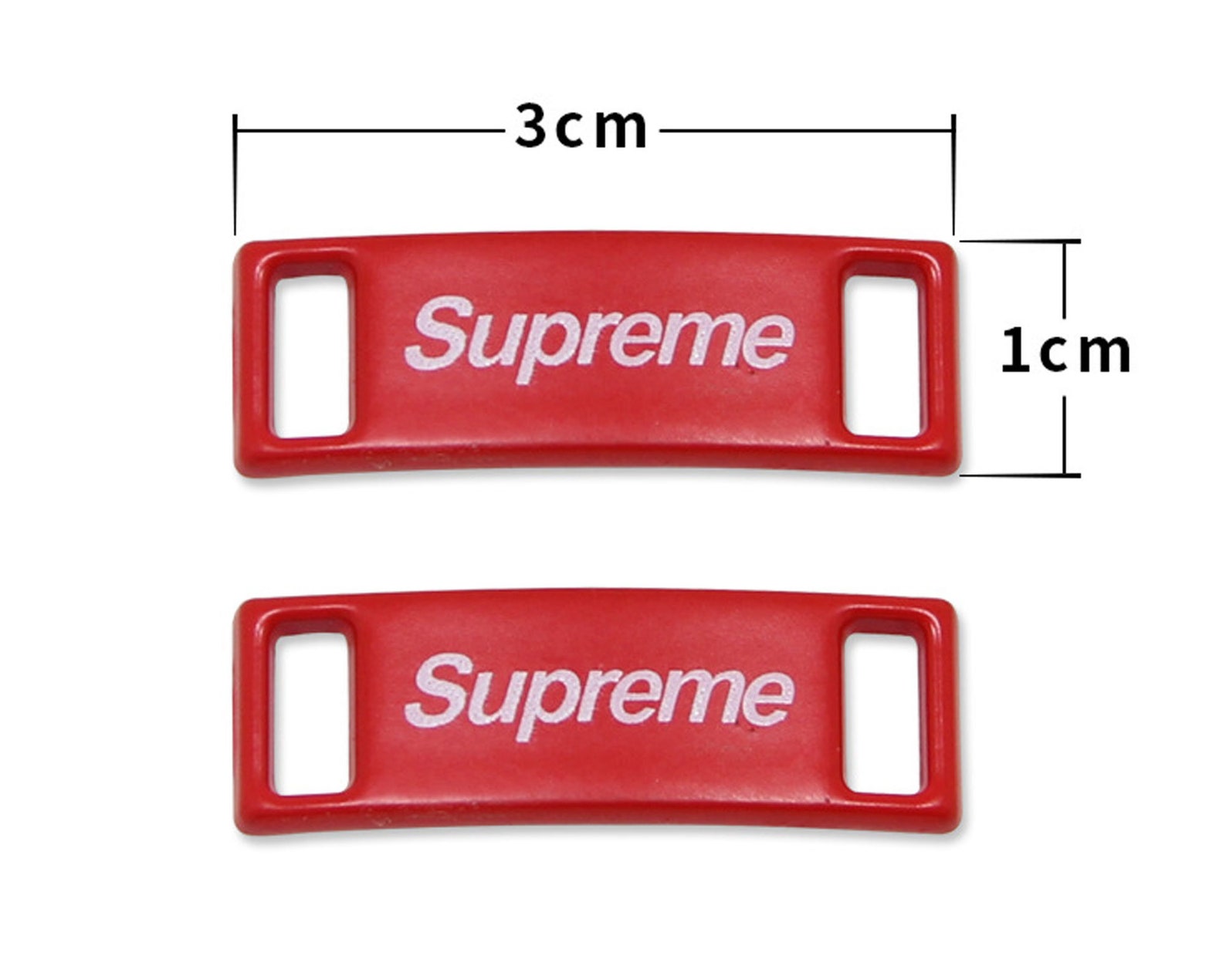 AF1 Boucle en métal Shoelaces Suprême Lacets Charme Black Etsy