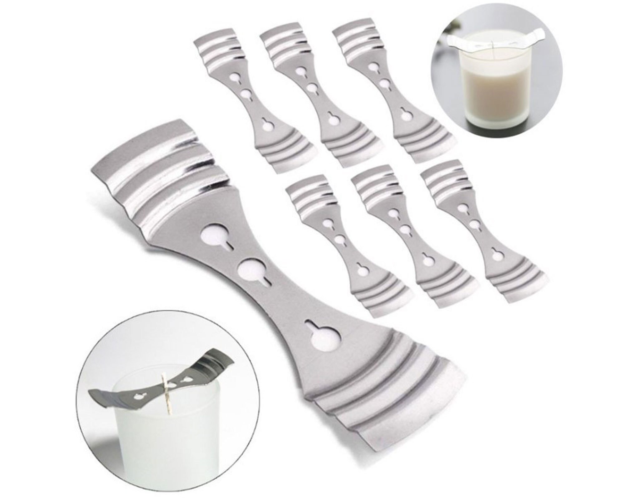 10pcs Wooden Candle Wick Holders, Candle Wicks Centering Device, Candle  Wick Bars, Wick Holders For Large & Multiwick Candles.