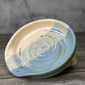 Poggiamestolo, Poggiamestolo in ceramica, Poggiamestolo in ceramica, Poggiamestolo fatto a mano, Portamestolo da cucina