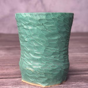 Hand Thrown Rustic Ceramic Coffee Cup: Large Pottery Mug