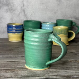 Ceramic Cappuccino Cup, Stoneware Cappuccino Cup Set, Handmade Coffee Cup, 8-10 oz Cappuccino Mug, Housewarming Gifts
