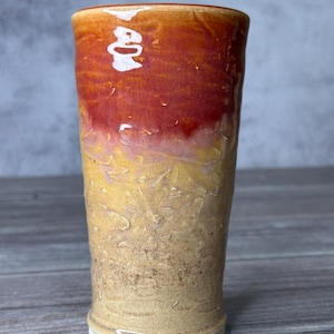 Hand Thrown Rustic Ceramic Coffee Cup: Large Pottery Mug