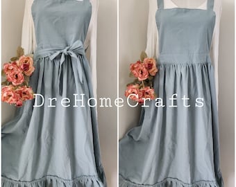 delantal para mujer lindo, delantales para mujer con bolsillos, delantal pinafore para mujer retro, vestido de cocina, regalo de San Valentín para su idea