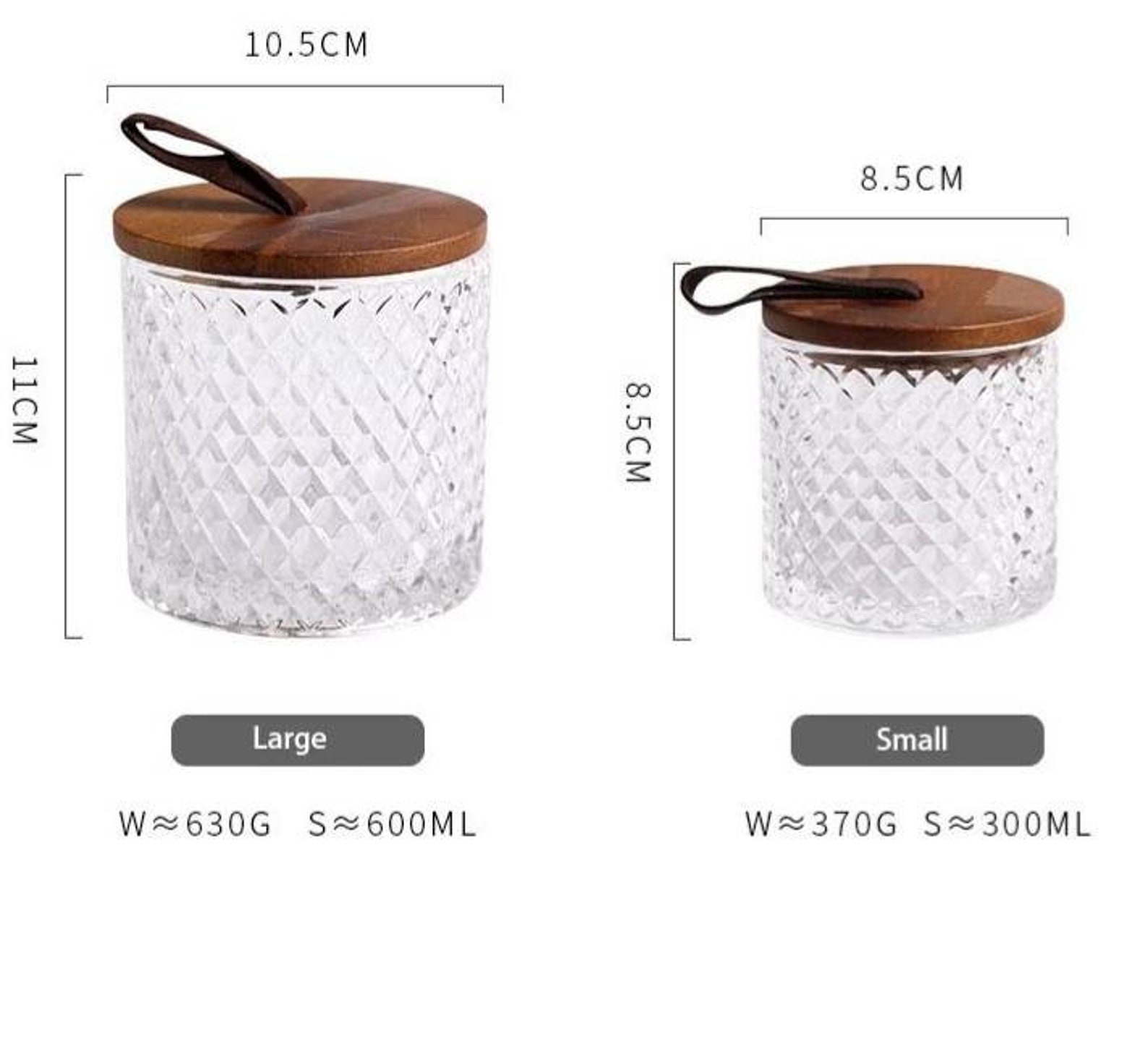 Glass Jars With Wood Lids Glass Jars With Lids Glass Jar Etsy UK