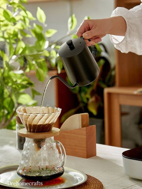 Pour Over Coffee Set Wood Glass Coffee 