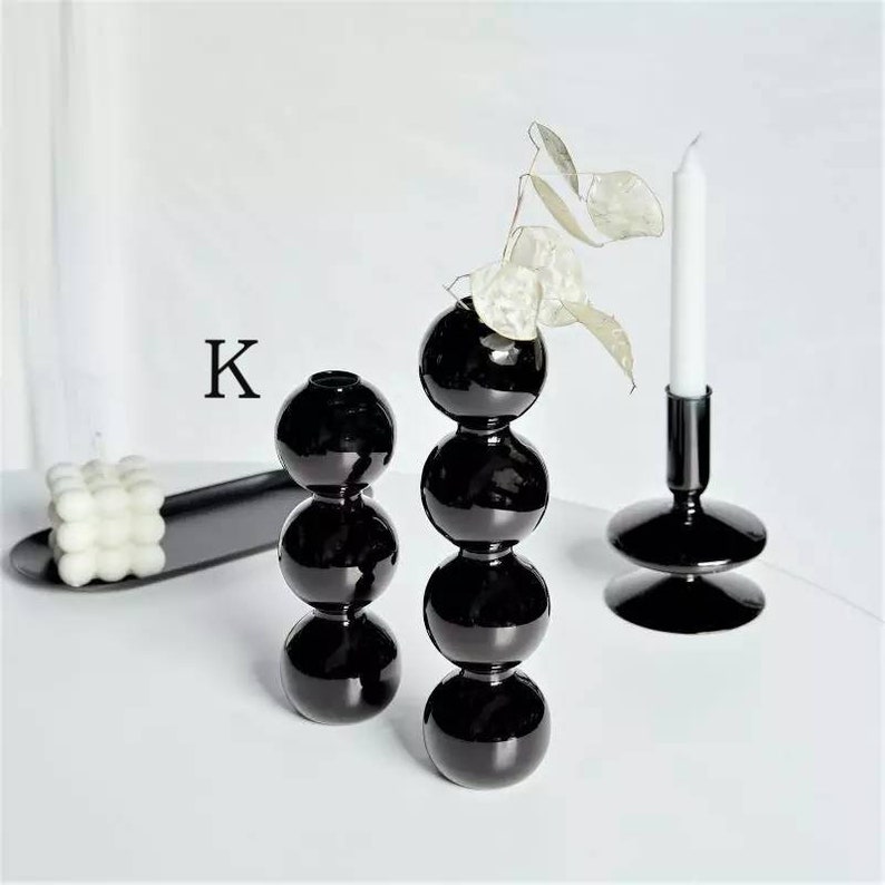 nordic nordic style vase morandi candlesticks candle holder centerpiece candle holder glass vintage candle holder glass cylinder