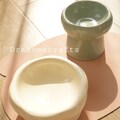 Pottery elevated kitten cat food bowls | cute cat feeding bowl | raised cat food bowl | dog food bowl , ceramic cat bowl product logo