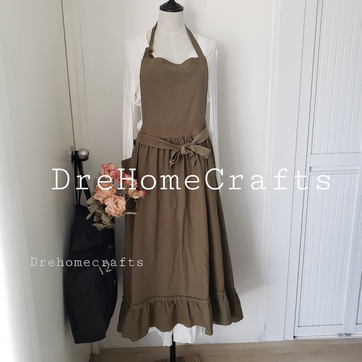 Apron for Women Retro , With Pocket , Ruffled Apron , Vintage Style Pinafore Apron Dress , Schürze Linen , Baking Gift for Her Idea Uk - Etsy