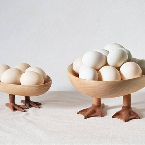 Egg holder wood 18 wooden egg holder antique rack countertop decorations , decorative tray , fruits storage plate , eierkorb