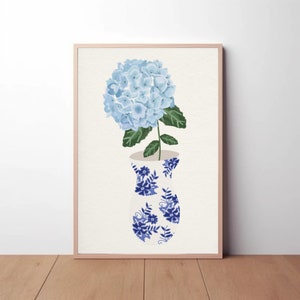 Hortensia dans un vase | Impression numérique
