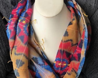 Infinity chiffon scarf