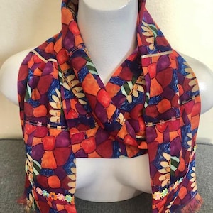 Long chiffon scarf