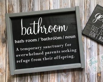 Funny Bathroom Signs - Etsy Funny Bathroom Signs - Etsy