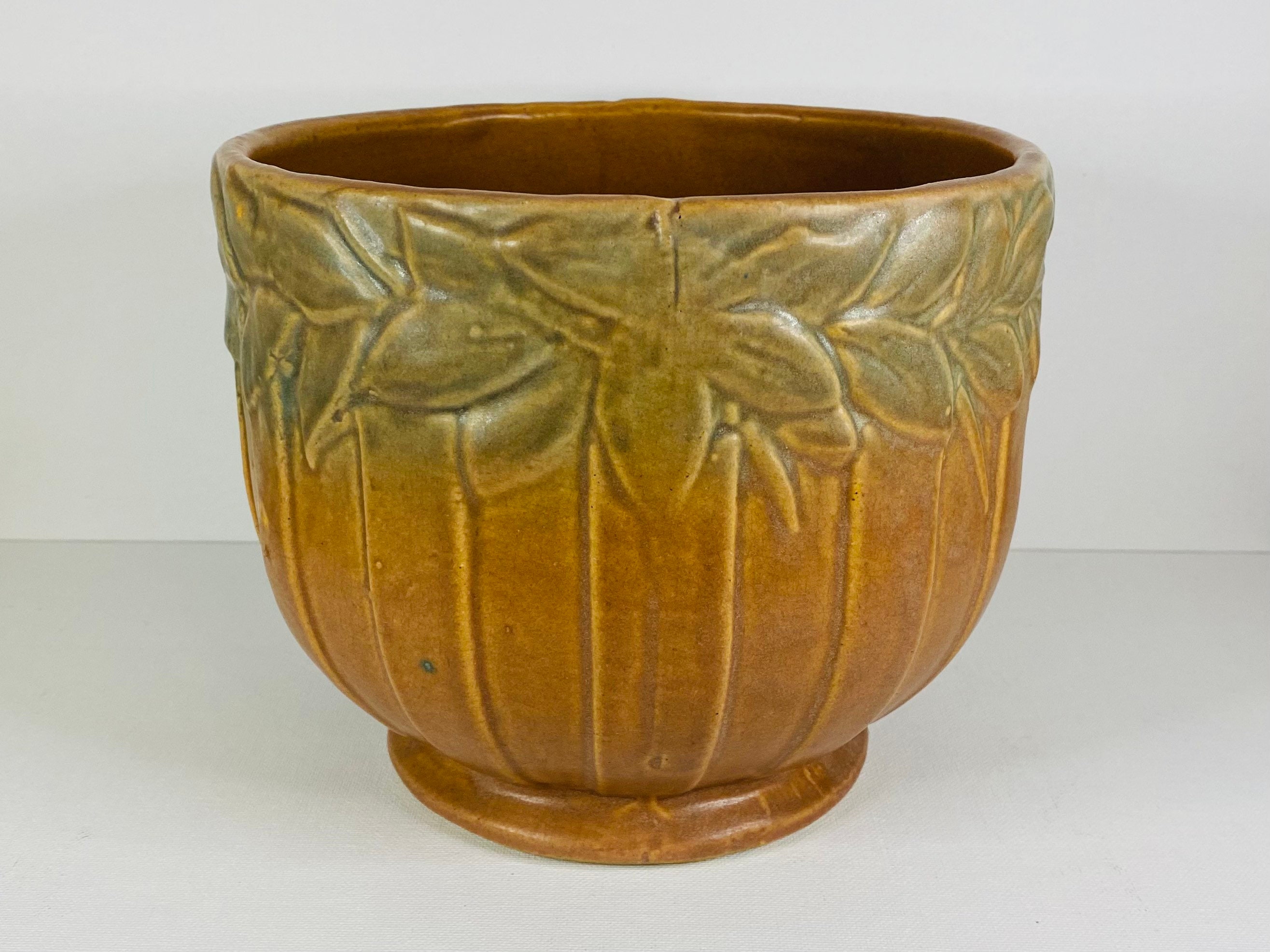 Brush McCoy Pottery Jardiniere Planter Sand Butterfly | Etsy