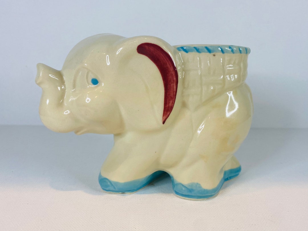 Shawnee Pottery Elephant Planter Made in USA Vintage 1950s Etsy