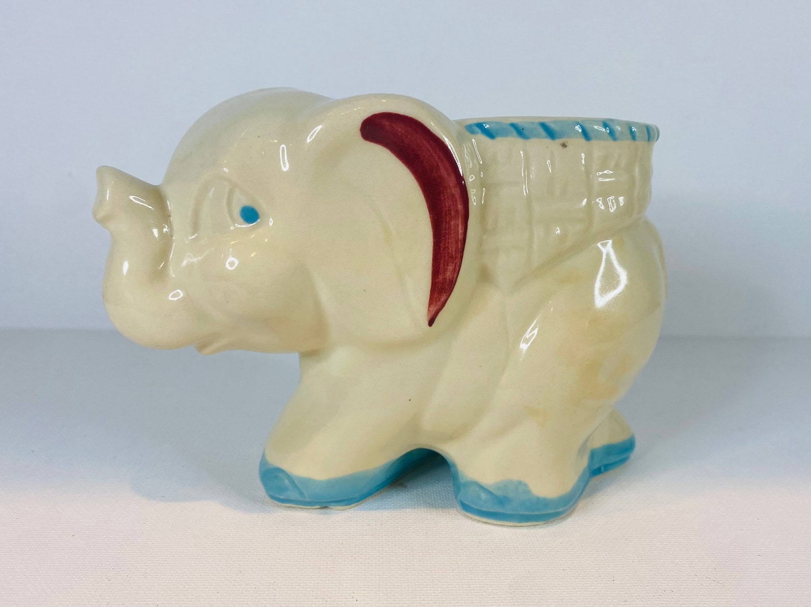 Shawnee Pottery Elephant Planter Made in USA Vintage Etsy