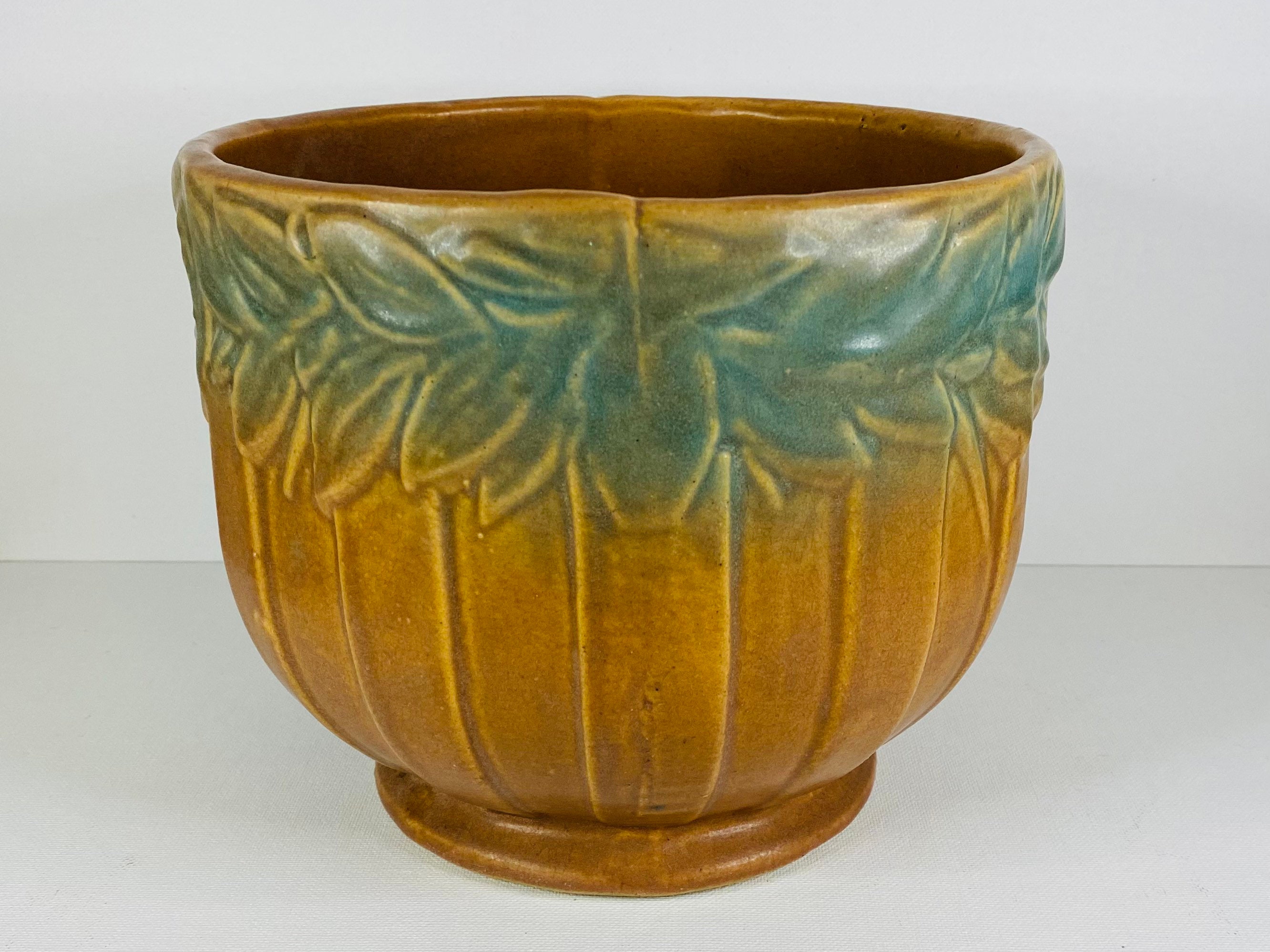 Brush McCoy Pottery Jardiniere Planter Sand Butterfly | Etsy