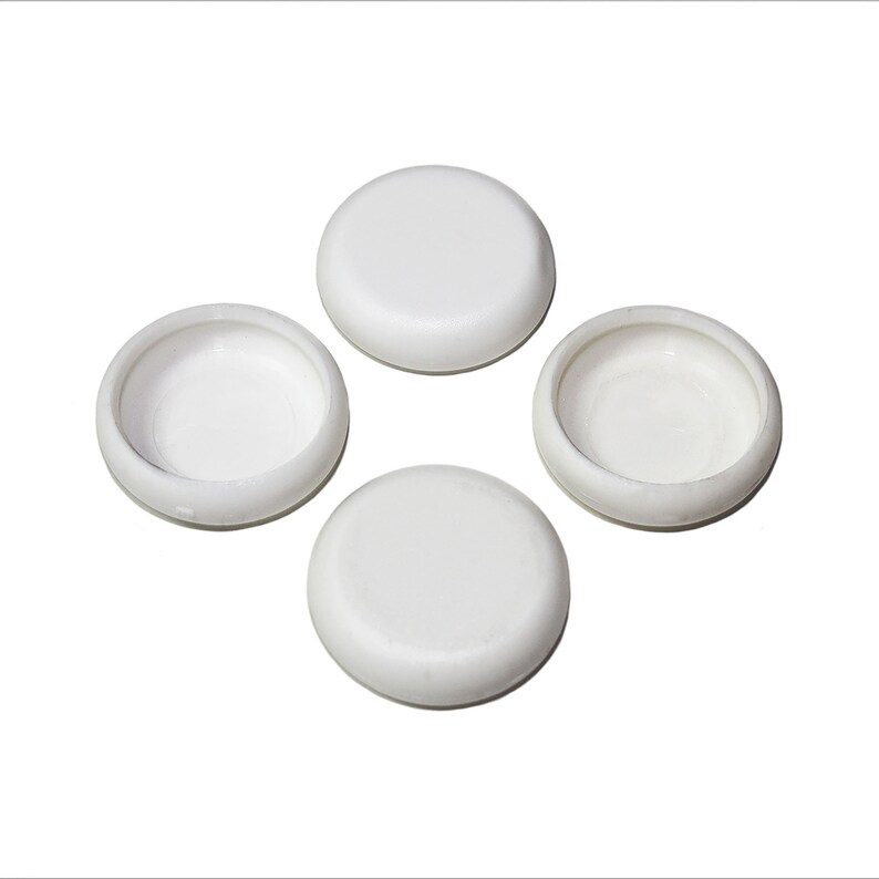 5/16 Round Nylon Disc Glides for Chair White Etsy