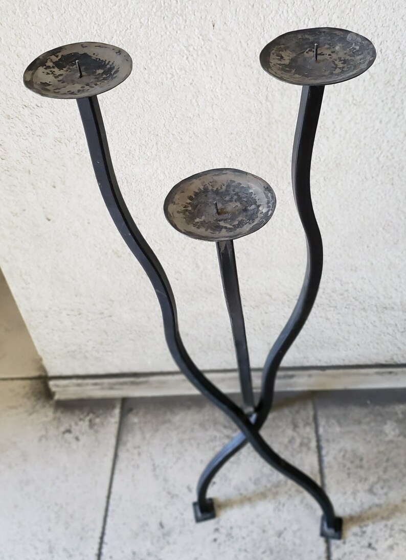 Hand Crafted Steel Candle Holder Etsy