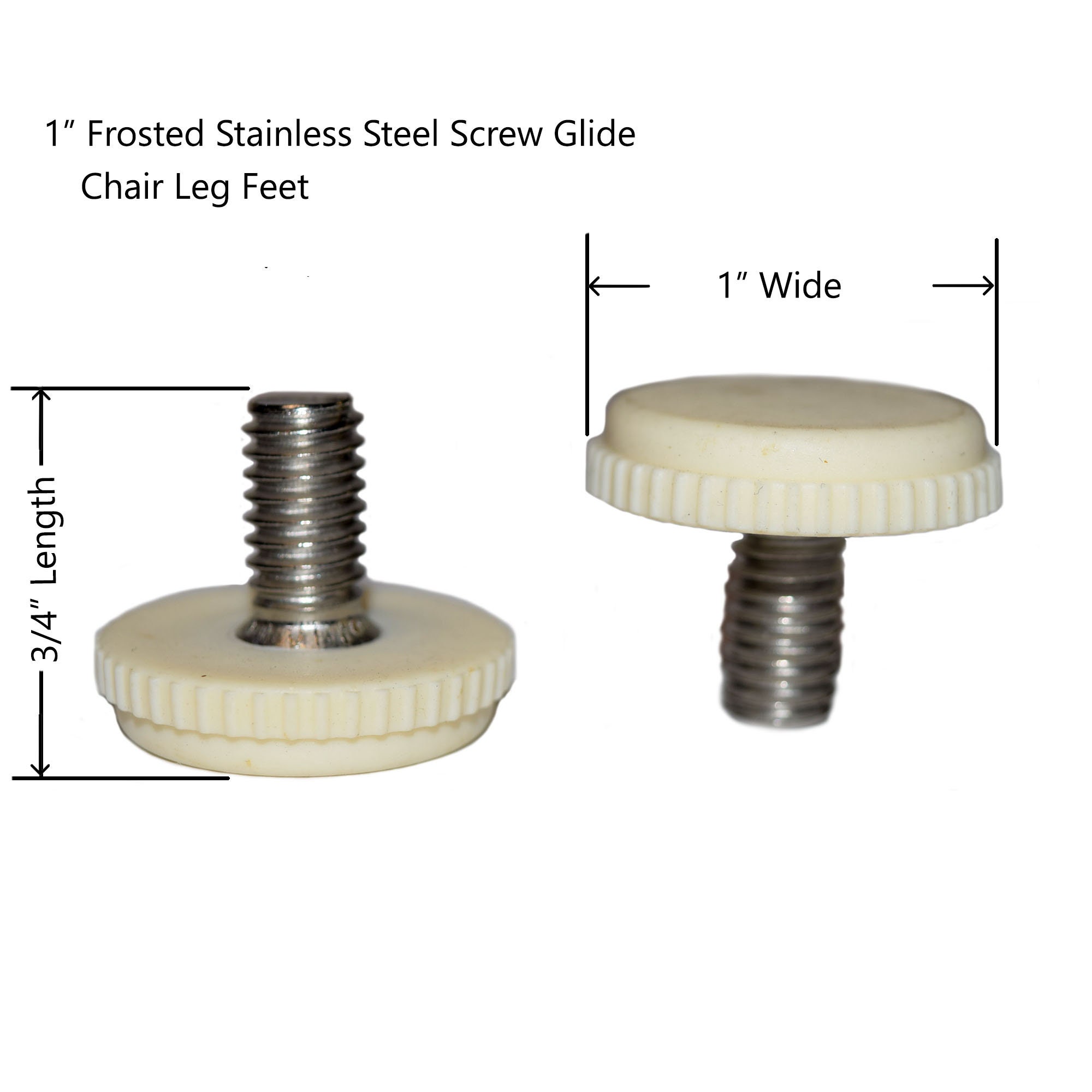 8 Pack 1 Frosted Leveler Stainless Steel Screw Glide - Etsy