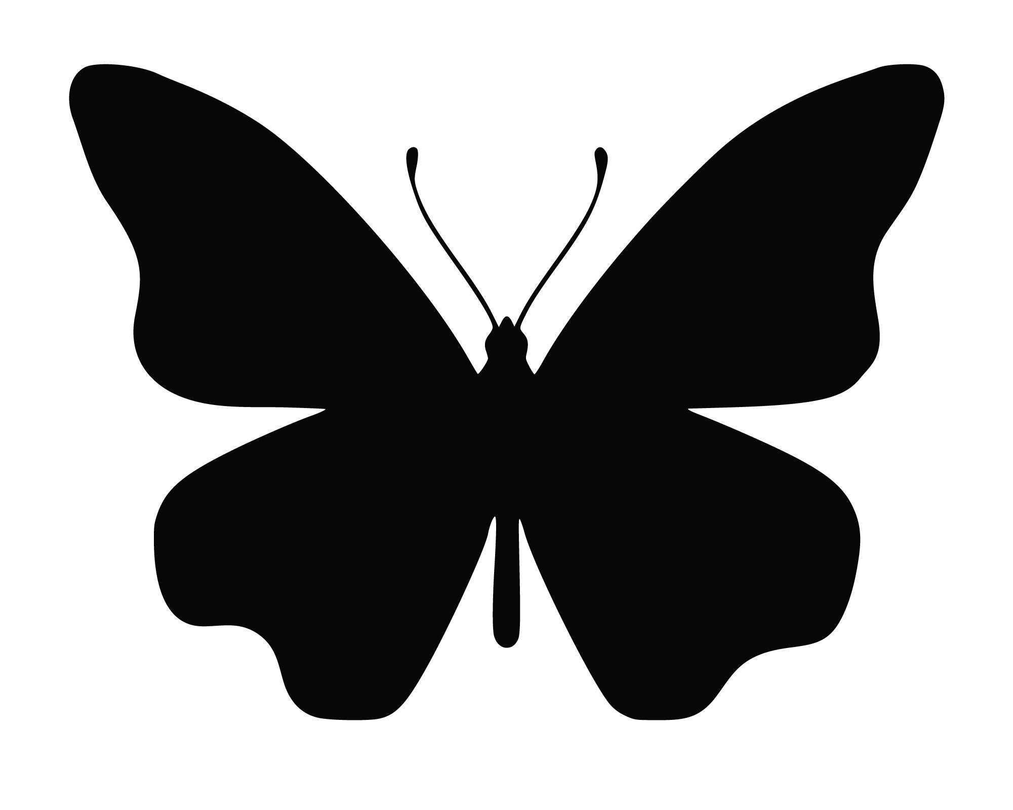 Butterfly Silhouette Butterfly Clipart Butterfly Cut File Instant