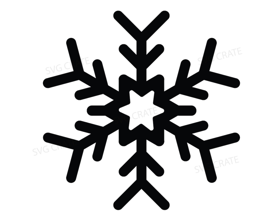 Snowflake SVG File, Instant Download, Winter SVG, Christmas SVG, Cricut