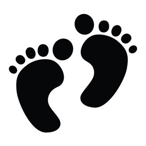 Babyfüße SVG, Baby Fußabdruck SVG, Sofort Download SVG, Baby Fußabdruck PNG, Digitaler Download