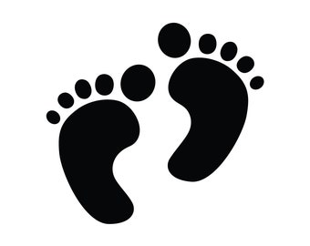 Baby feet svg, Baby footprint SVG, Instant download SVG, Baby footprint PNG, Digital download