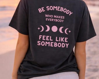 Spread Kindness Shirt, Positive Message T-Shirt, Inspirational Shirt, Boho Sun Moon Stars Graphic tee, Kindness Quote, Bella Canvas®