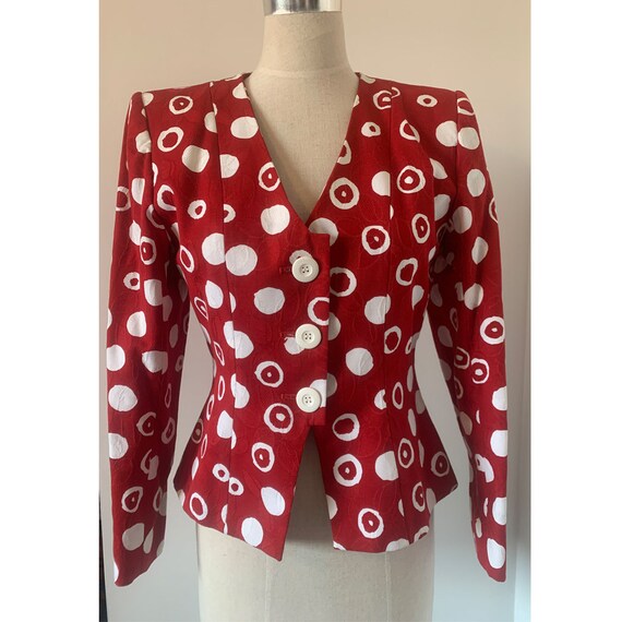 YSL Vintage Red & White Jacket