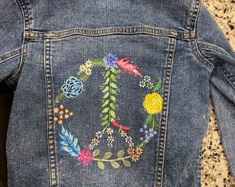 Custom painted toddler jacket.