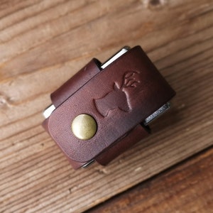 Custodia in pelle per Zippo, porta accendino Zippo, custodia per cintura
