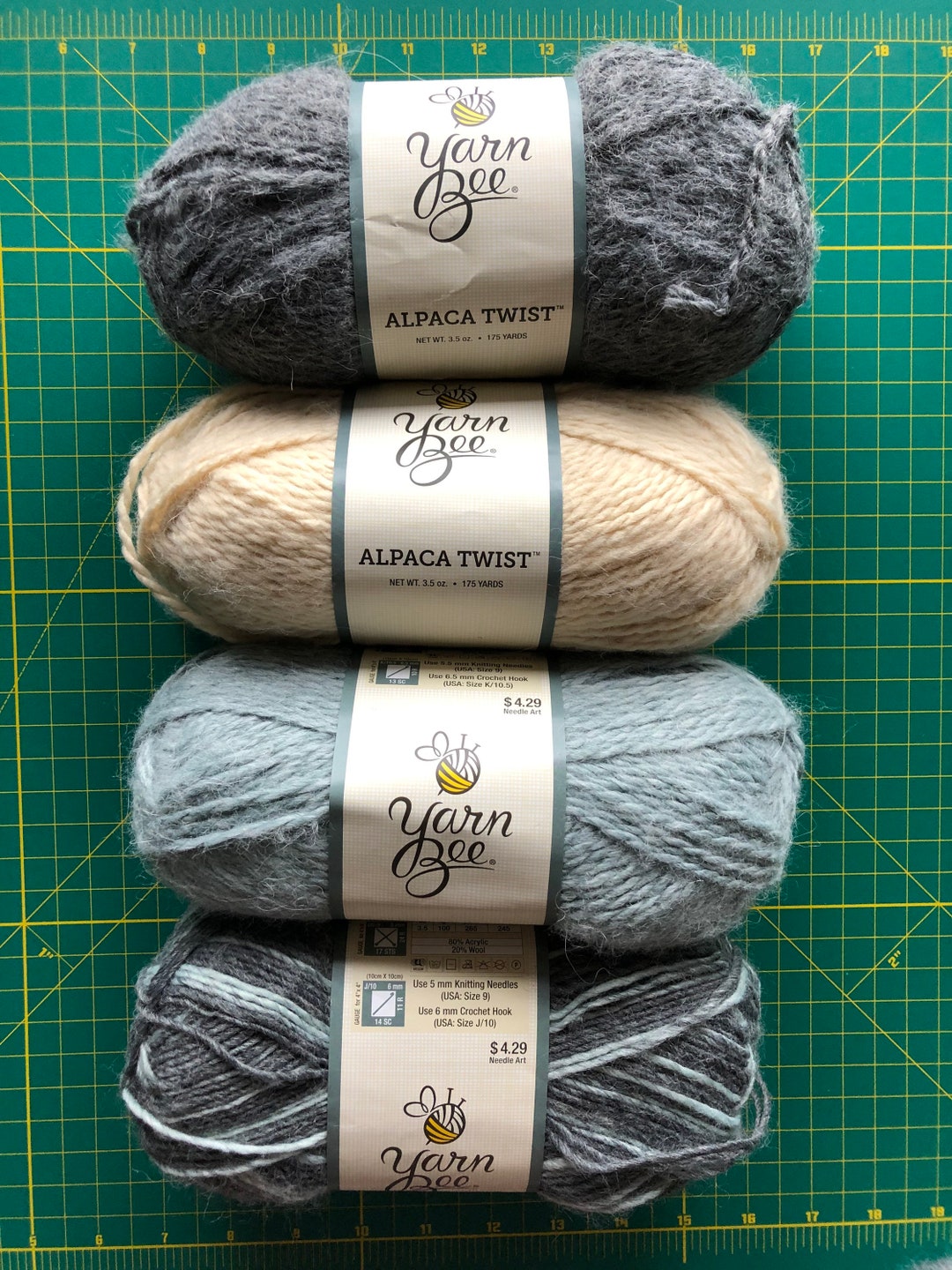 Yarn Bee Alpaca Twist & Stripe Hype Acrylic and Wool Yarn Etsy