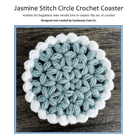 Crochet Coasters Pattern, Beginner crochet tutorial, Small c - Inspire  Uplift