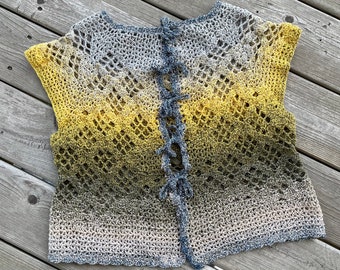 Open work Crochet summer vest, crochet summer top for women, Practical gifts!