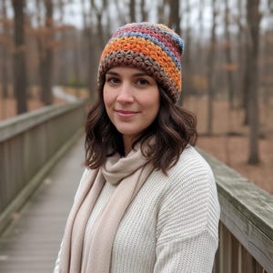 アジサイのビーニーかぎ針編みパターン：21ページにわたる初心者向けマスタークラス｜ステップバイステップの写真、ビデオチュートリアル、1対1のサポート｜PDFダウンロード 画像 8