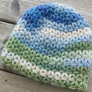 アジサイのビーニーかぎ針編みパターン：21ページにわたる初心者向けマスタークラス｜ステップバイステップの写真、ビデオチュートリアル、1対1のサポート｜PDFダウンロード 画像 14