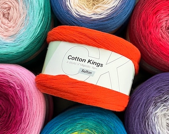 Cotton Kings Sultan Cake Yarn: 200g, 875 yds, Sport Weight