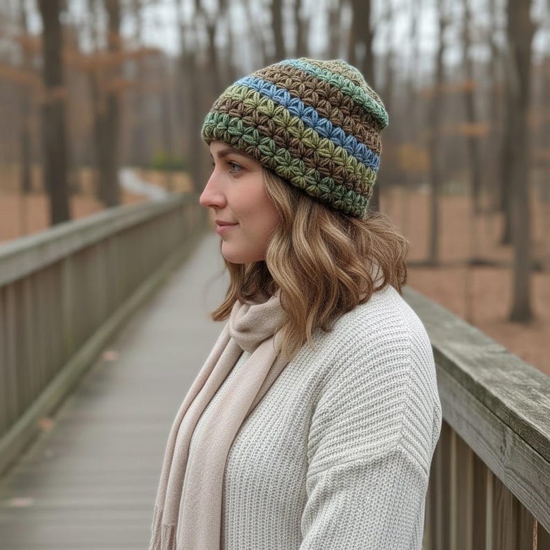 アジサイのビーニーかぎ針編みパターン：21ページにわたる初心者向けマスタークラス｜ステップバイステップの写真、ビデオチュートリアル、1対1のサポート｜PDFダウンロード 画像 12