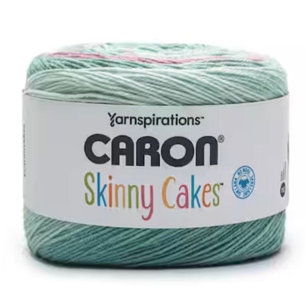 CARON  Skinny Cakes Yarn Knitting supplies, Crochet supplies. 8.8oz / 250g Acrylic & Wool yarn, Free scarf pattern