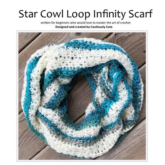 how to crochet a infinity scarf step by step
