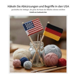 Guía de abreviaturas y términos de crochet de EE. UU. (idioma alemán) / Términos de crochet de EE. UU. / Referencia para principiantes (PDF)