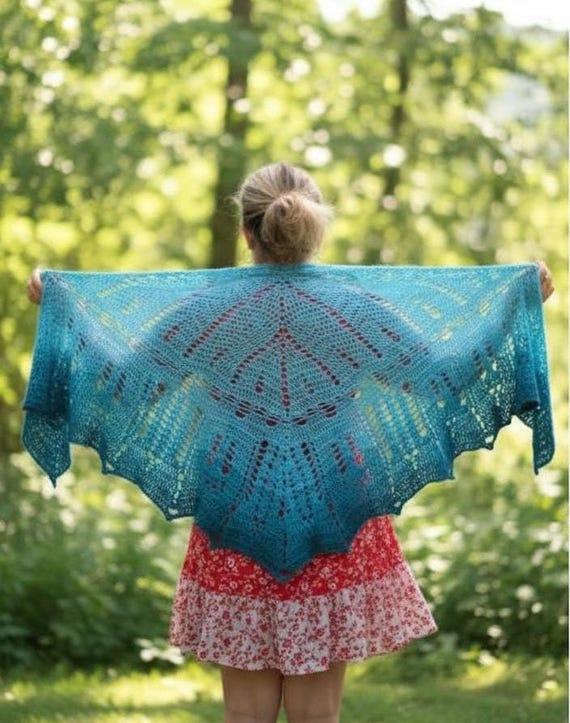 beach shawl crochet