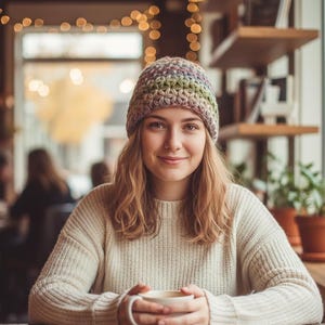 アジサイのビーニーかぎ針編みパターン：21ページにわたる初心者向けマスタークラス｜ステップバイステップの写真、ビデオチュートリアル、1対1のサポート｜PDFダウンロード 画像 6