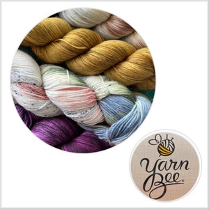 YARN BEE Authentic Hand-Dyed Tonal Yarn Supperwash Merino Wool 100g / 3.5oz hank, yarn supply