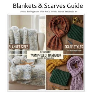 Knit and Crochet Perfect Blanket or Scarf Guide for Beginners – PDF Download