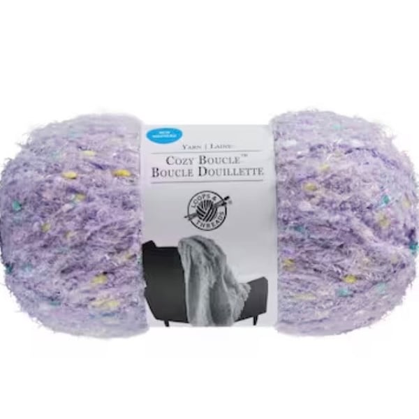 LOOPS & THREADS Cozy Boucle Yarn - Knitting supplies, Crochet supplies. Knit - Crochet - YARN Supplies 5.29 oz / 150 g