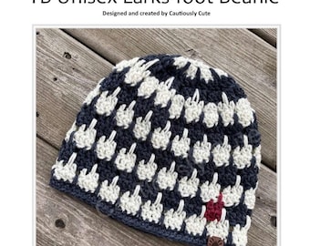 Larksfoot - Top-Down Advanced Crochet Beanie Pattern | Instant PDF Download | Practical Unisex Handmade Gifts!