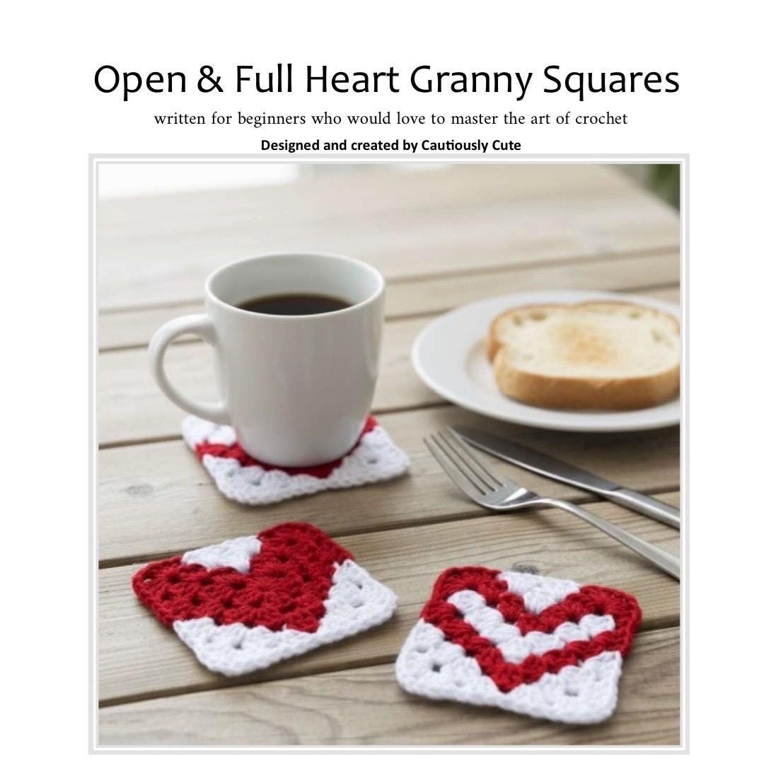 39 Heart Granny Square Crochet Patterns for Blankets, Bags, and Sweet Motifs 5 Full & Open Heart Granny Square Crochet