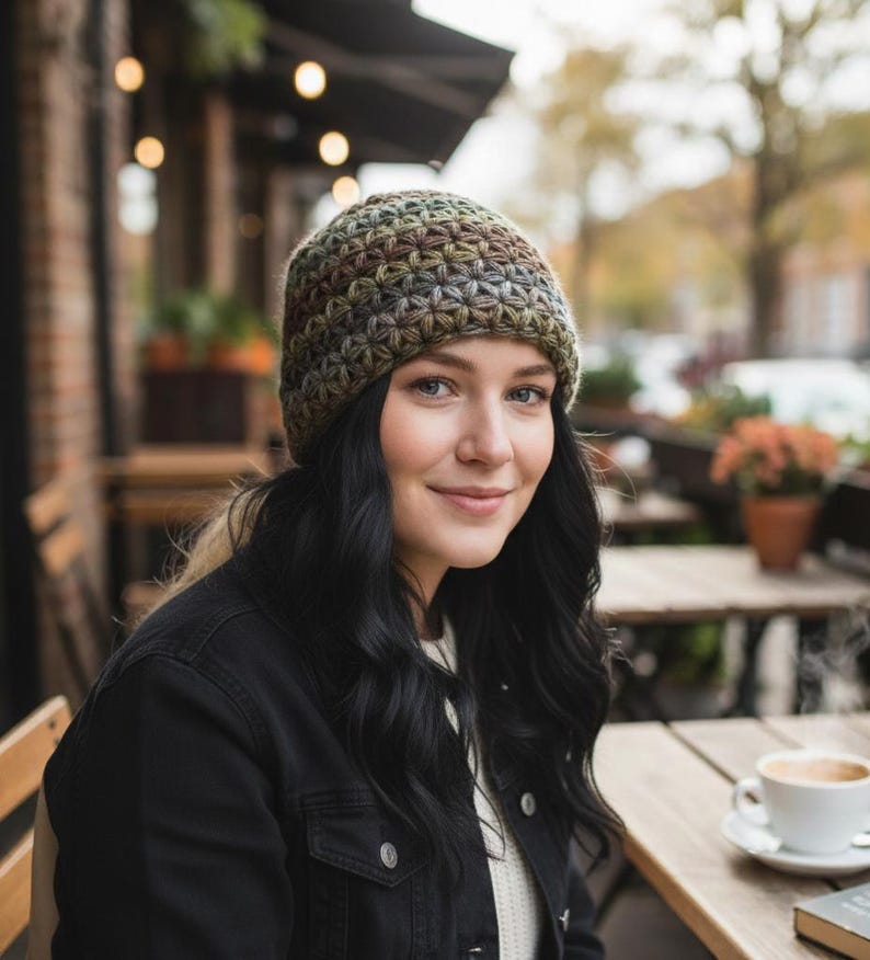 アジサイのビーニーかぎ針編みパターン：21ページにわたる初心者向けマスタークラス｜ステップバイステップの写真、ビデオチュートリアル、1対1のサポート｜PDFダウンロード 画像 7